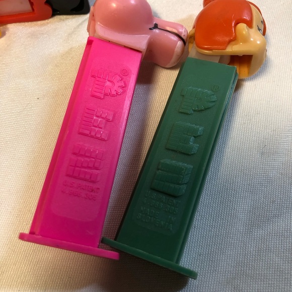 Lot Of 7 Vintage Pez Dispensers Pebbles Fozzie Pink Panther Bunnies - Picture 5 of 11